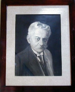 Retrato de Anastasio Alfaro pintado por Lilly Artavia